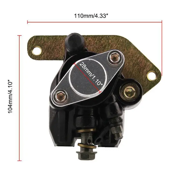HiMISS задний тормозной суппорт в сборе с колодками для Yamaha Blaster 200 2003-2006