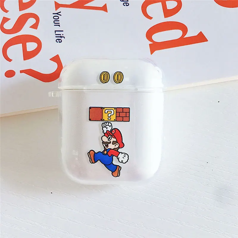 RC020 Для Apple Airpods 1 2 Наушники с рисунком Минни Микки мягкий силиконовый чехол для Air Pods беспроводные наушники противоударный прозрачный чехол - Цвет: RC020