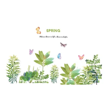

1PC Creative Peel and Stick Non-toxic DIY Spring Garden Plant Wall Decals Wall Decor