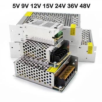 

5V 9V 12V 15V 24V 36V 48V Power Supply Transformer 220V Led Power Supply 5V 9V 12V 15V 24V 36V 48V smps For LED Strip Light cctv
