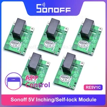 3/5/10 шт Sonoff RE5V1C 5V DC сухой контакт Inching/Selflock модуль переключатель работы через приложение eWelink поддержка Alexa Google Home IFTTT 3/5/10 шт Sonoff RE5V1C 5V DC сухой контакт Inching/Selflock модуль переключатель работы через приложение eWelink поддержка Alexa Google Home IFTTT