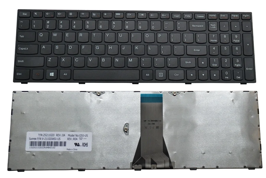 Nuovo Computer Portatile Us Tastiera Per Lenovo G50-45 B50 G50 G50-70At G50-30 G50-30 G50-45 G70 B50 B51 Y50 Z50