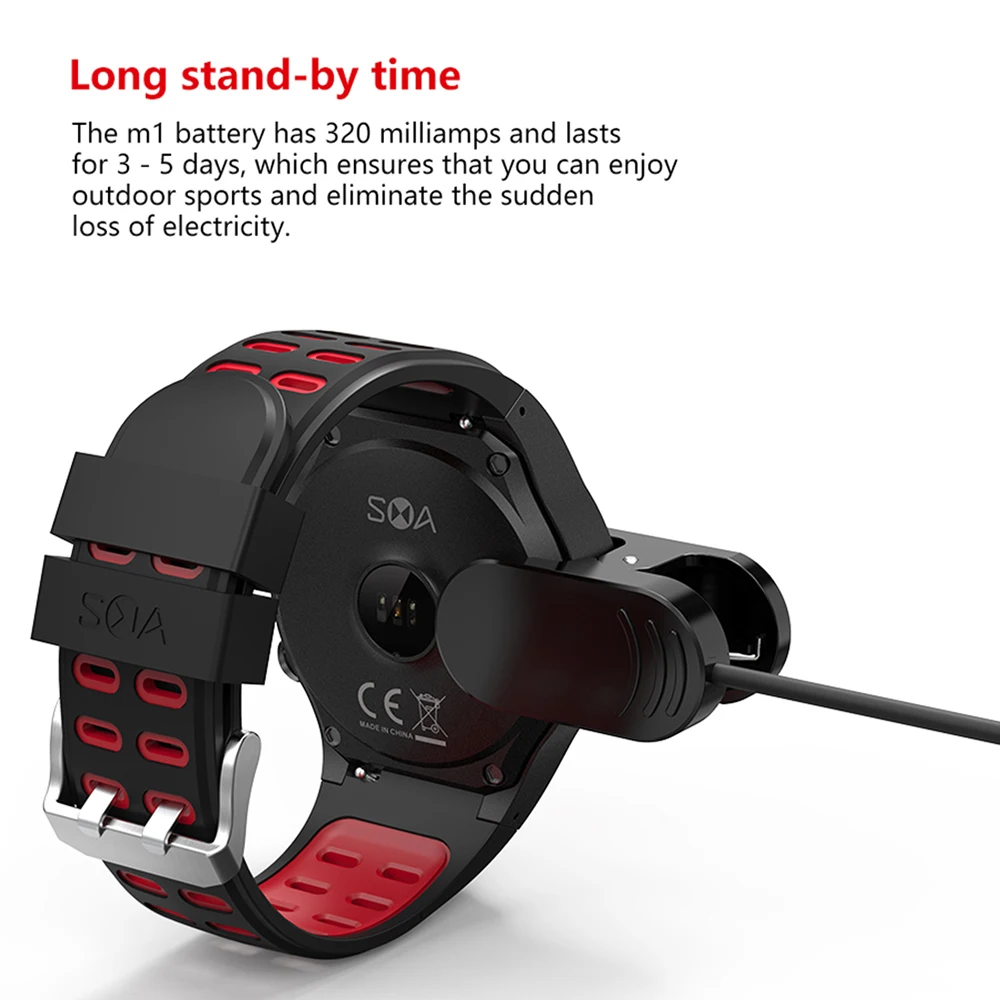 Mixace SMA M1 GPS спортивные часы Bluetooth Вызов спортивный режим пульсометр компас высота