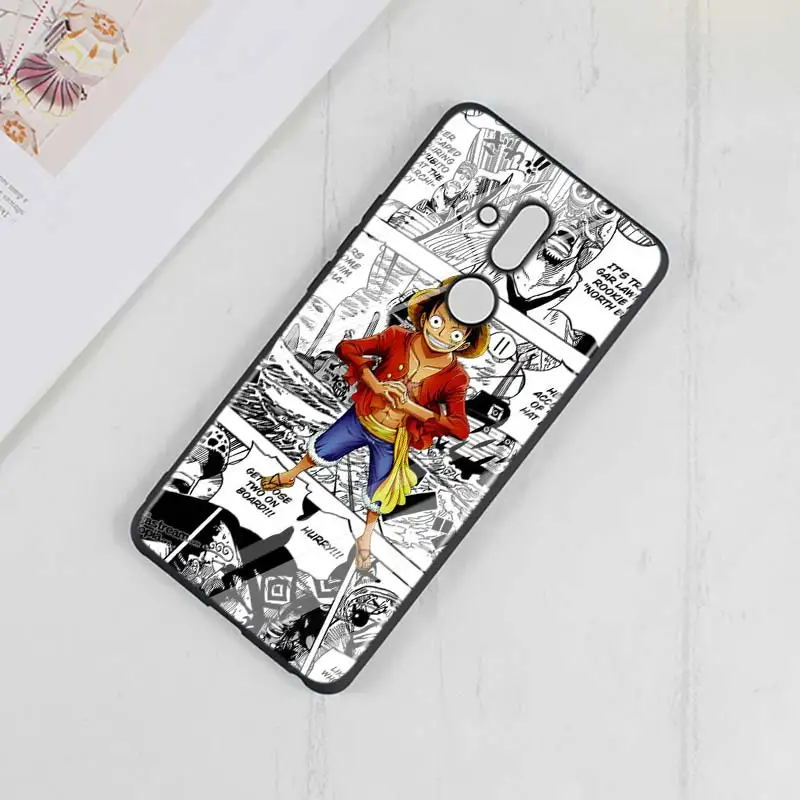 Аниме One piece для huawei mate 30 20 20X(5G) 10 Lite Y9 Y7 Y6 Y5 Pro Prime Lite глянцевый черный чехол для телефона - Цвет: Style 05