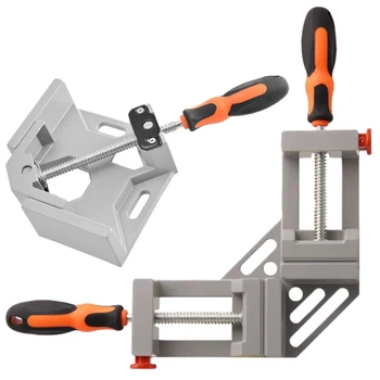 

Aluminium Single Handle 90 Degree Right Angle Clamp Photo Frame Corner Clip Woodworking Vise Workbenches & Double Handle Corner