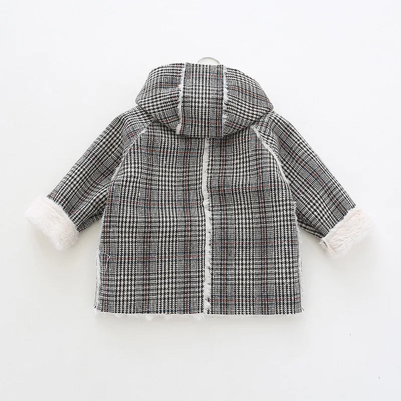 Коллекция года, зимние куртки для девочек детские шерстяные пальто для малышей Детская куртка теплая верхняя одежда для девочек и мальчиков от 1 до 5 лет