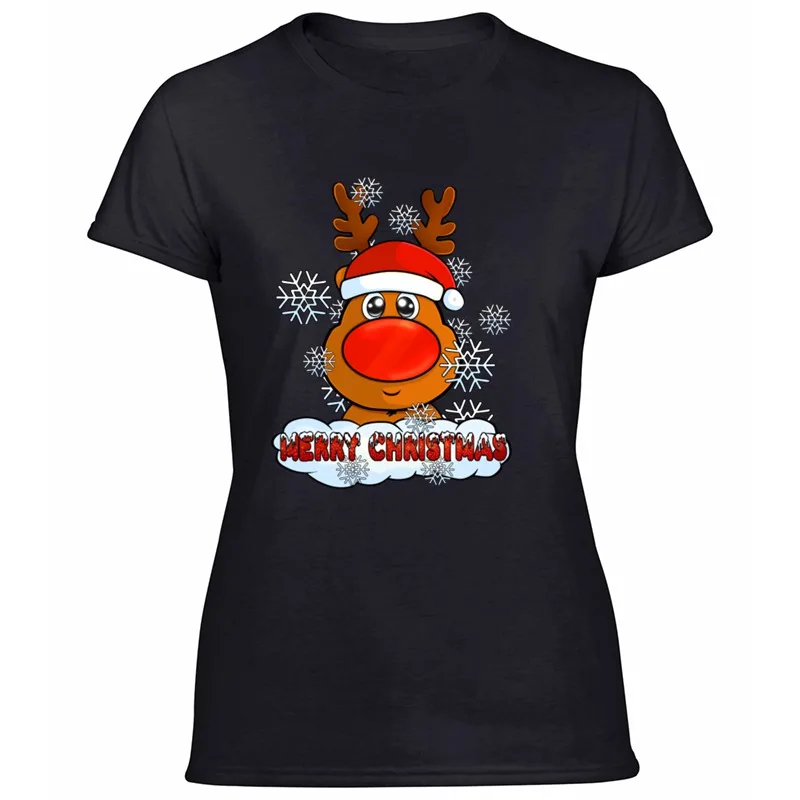 Винтажная Футболка Rudolph Reno Pretty Beautiful Merry Christmas, мужские хлопковые футболки, большие S-5xl