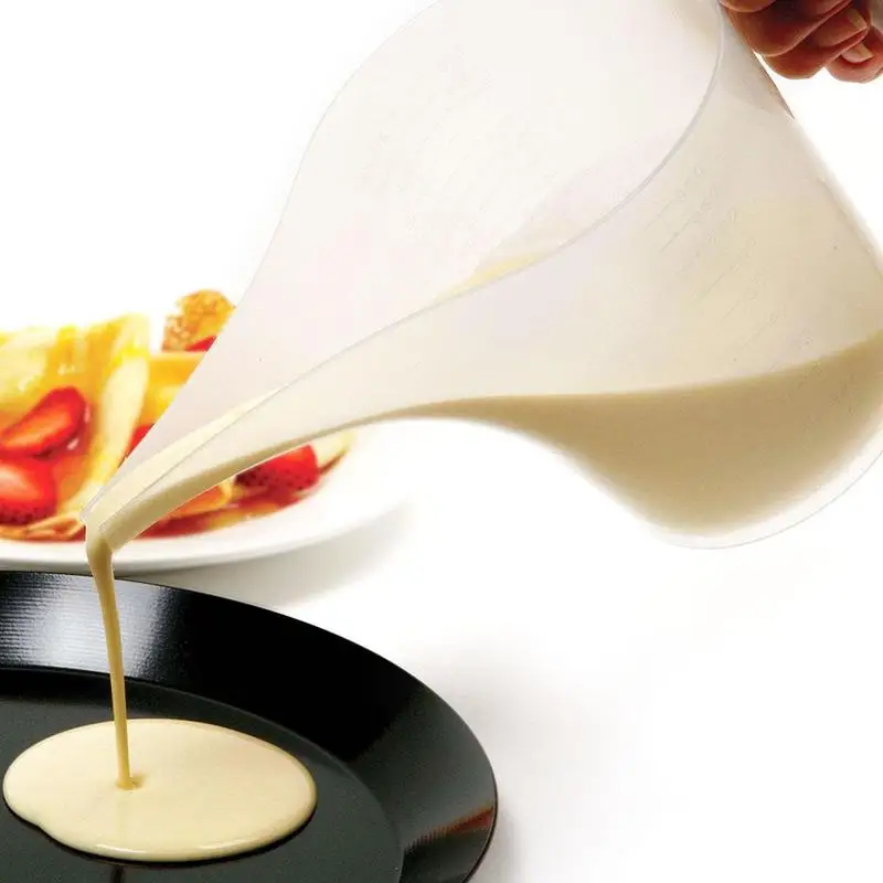 Tip Mouth Plastic Measuring Jug Cup Graduated Surface Cooking Kitchen Bakery Baking Large Capacity Measuring Cup