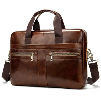 

Men's Business Briefcase Pu Leather Soft men's Bag Large Capacity Multifunction men's Handbag Messenger Shoulder Bag