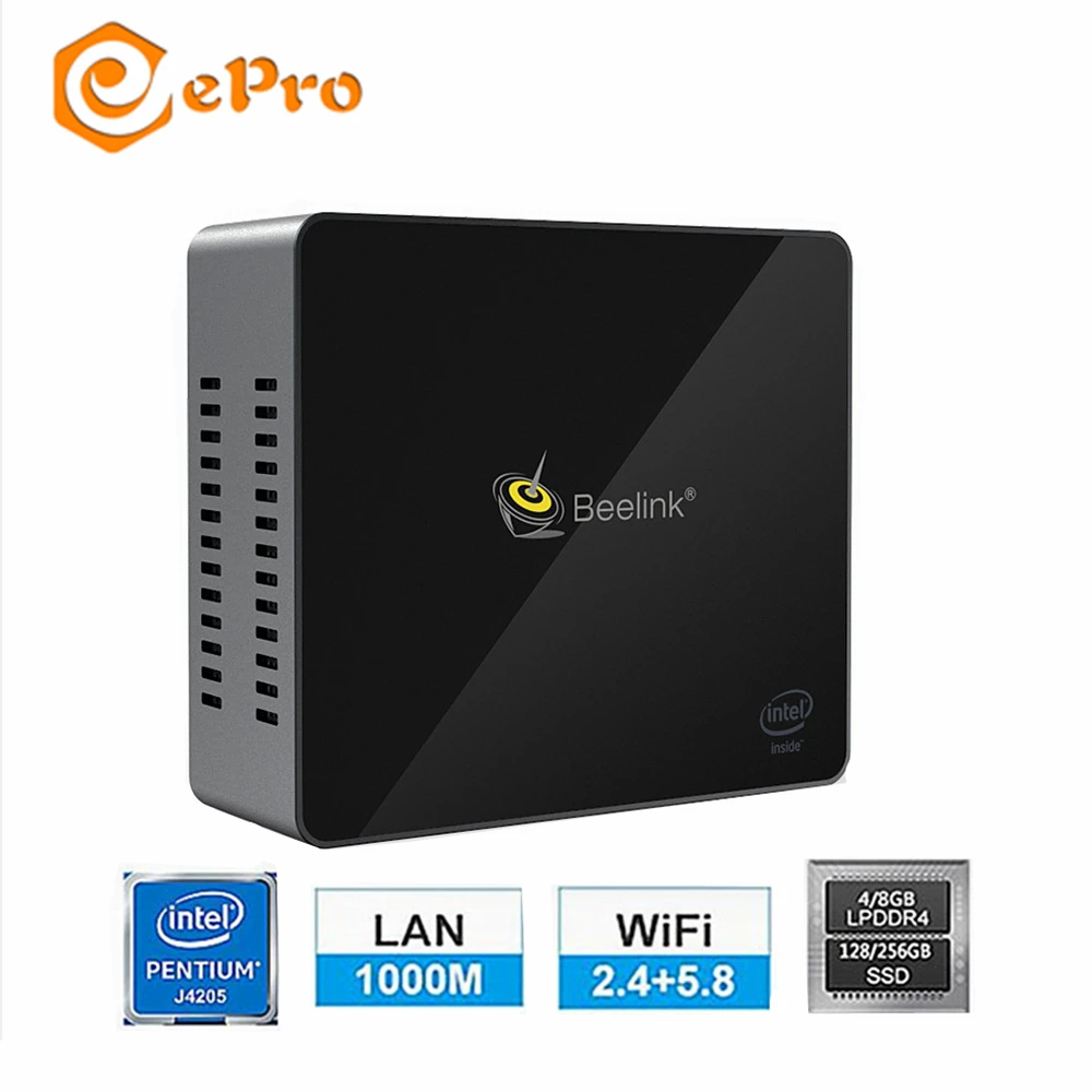 ТВ приставка Beelink J45 в Apollo Lake Pentium J4205 8G/128G 8G/256G 8G/512G J4052 BT4.0 2 4G/5 8G WIFI медиаплеер