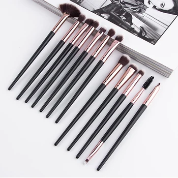 

12 pcs Plain Black Brushes