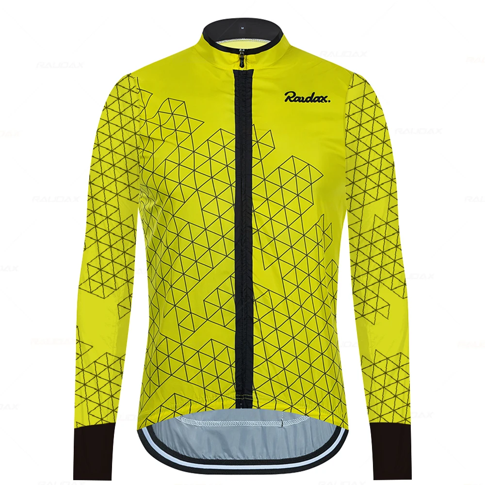 Raudax Cycling Jackets Unisex Bicycle Windproof Cycling Clothing Long Sleeve Winter Jerseys Autumn Lightweight Jacket