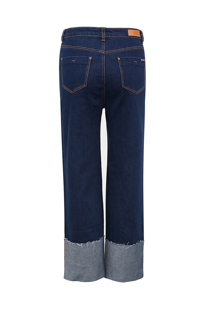 Vero Moda женские укороченные прямые джинсы с отворотами | 319349546