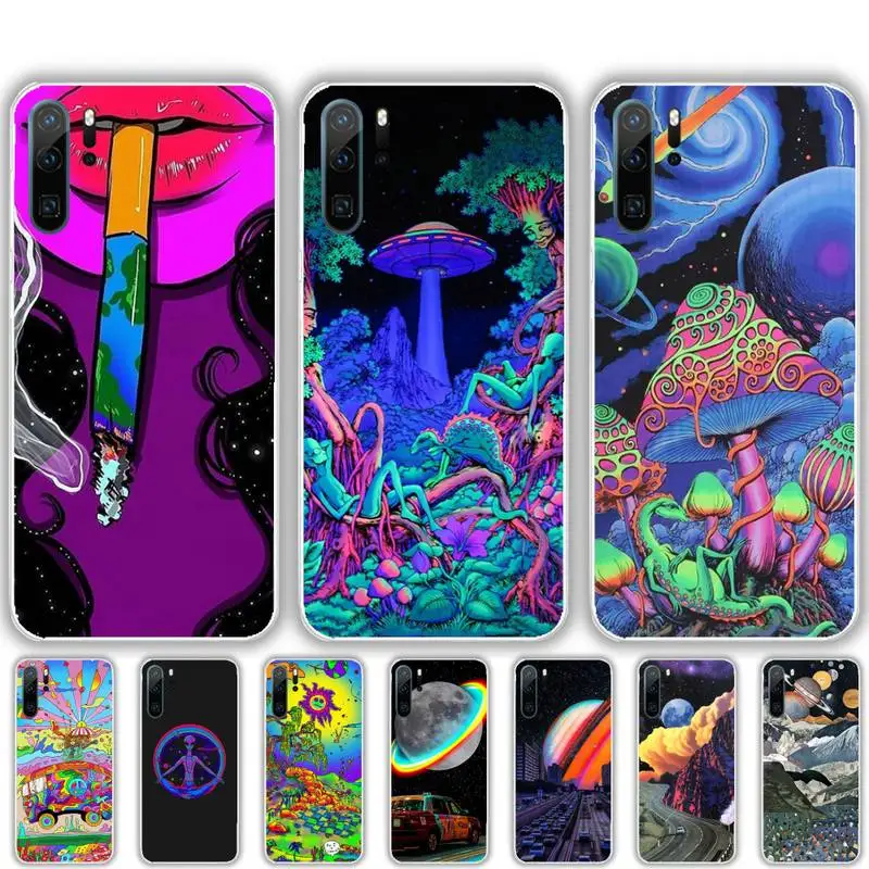 

Trippy Art Phone Case For Huawei honor Mate P 9 10 20 30 40 Pro 10i 7 8 a x Lite nova 5t