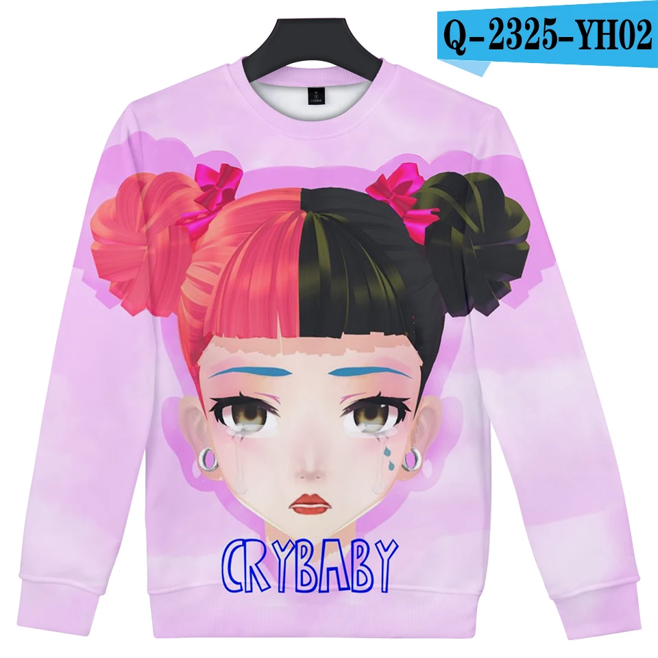 Cry baby melanie martinez толстовка с круглым вырезом для мужчин/wo мужчин полиэстер Тонкий Мода O Воротник Толстовка горячая Harajuku уличная одежда - Цвет: 3D
