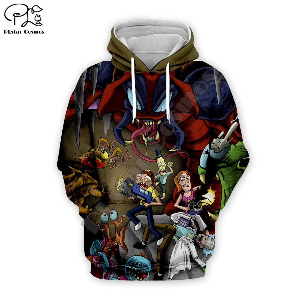 

New Rick and Morty 4 venom 3D print Men Funny Hoodies women trippy Sweatshirts streetwear unisex zipper jacket pullover tshirt