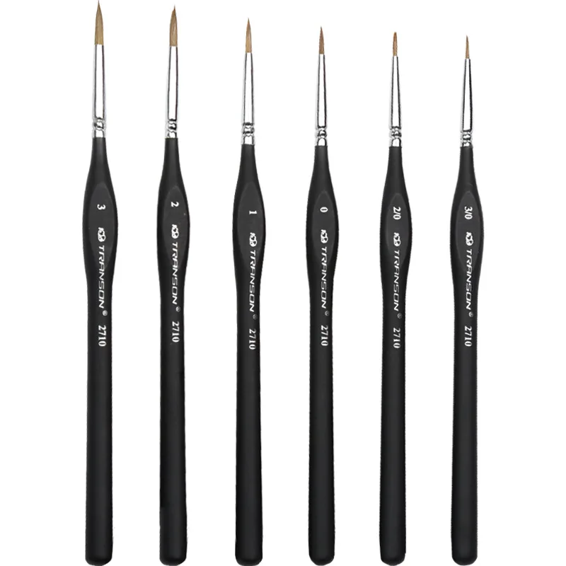 

ZHONGSHENG Drawing Sets 2710 Langhao Line Drawing Pen Black Rod Stroke Crochet Pen Drawing Pen Gouache Pen Watercolor Pen