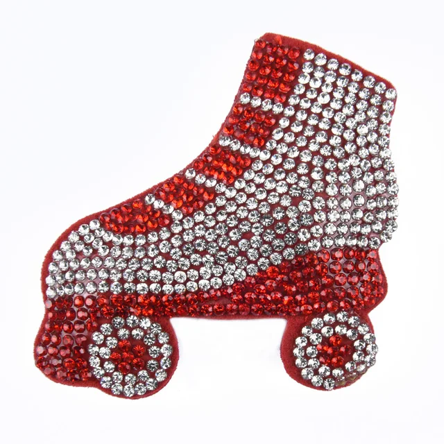 Hot Sale 1 Pcs Full Crystal Fabric Croc Shoe Charms Bling Embroidery Pink Shoes Decorations Grey Bear Clog Shoes Accessories b6034