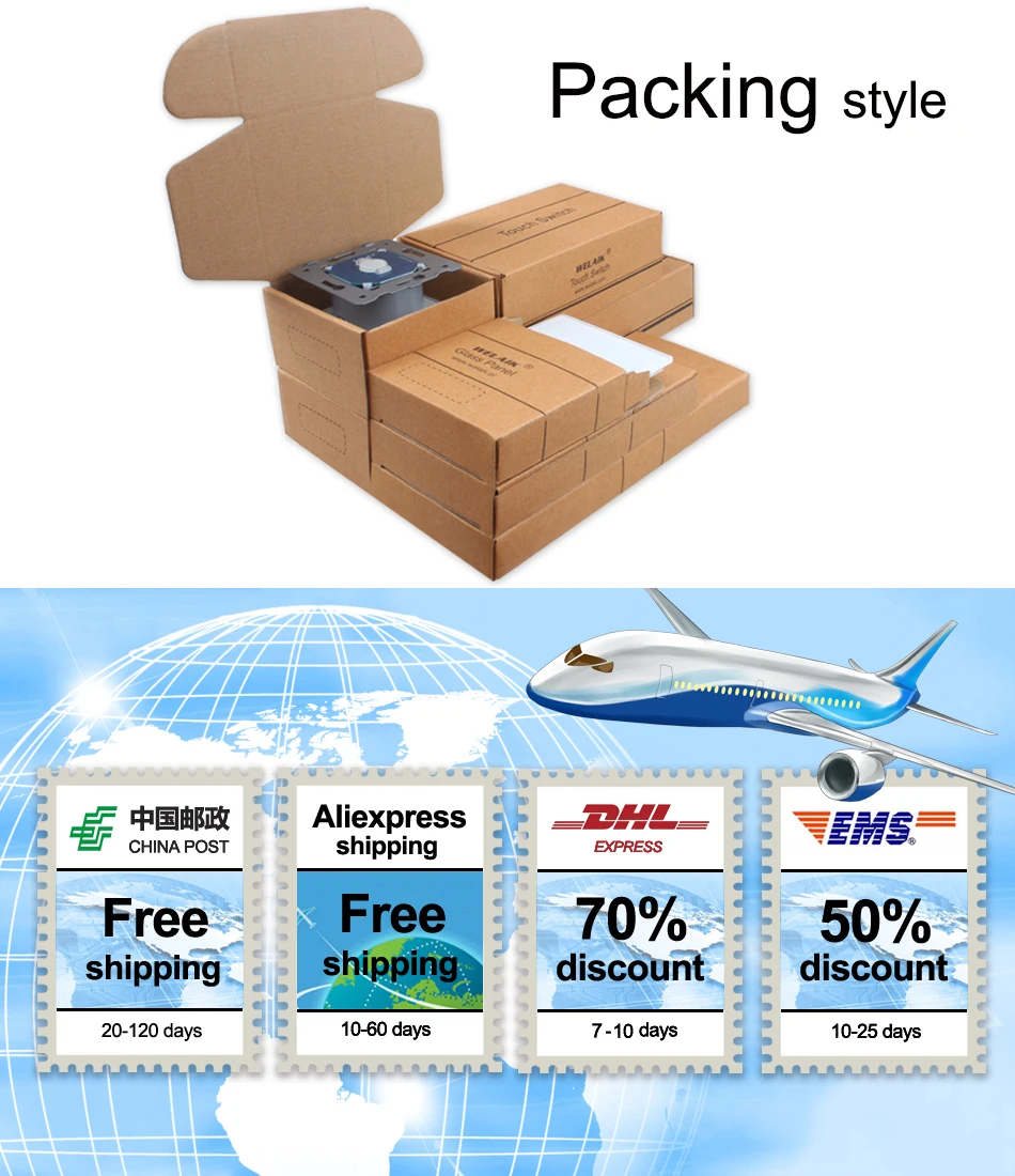 interruptor de toque parede luz branco cristal