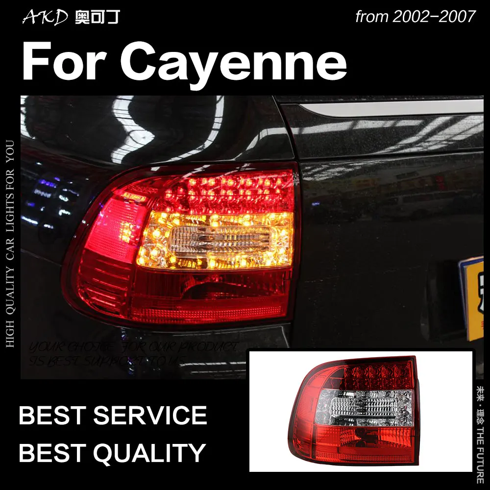 

Car Styling Tail Lamp for Porsche Cayenne Tail Lights 2002-2007 Cayenne LED Tail Light DRL Brake Reverse auto Accessories