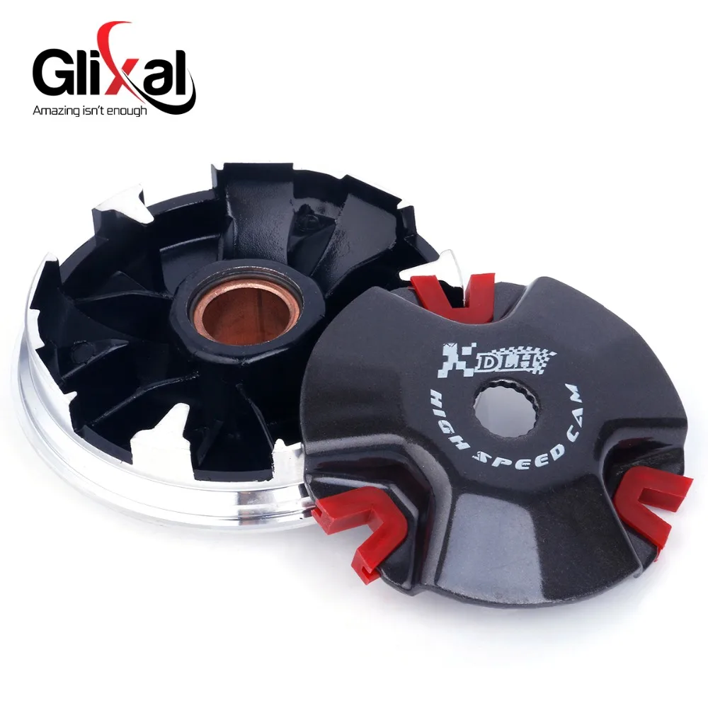 Фото Вариатор передний спортивный для скутера, 2T 1E40QMB JOG 50 2JA, 3KJ, 4PJ, 5BM, AXIS, APRIO, MINARELLI (d-13mm, рол. латунь 9шт, палец, пр. сцепления), DLH №4