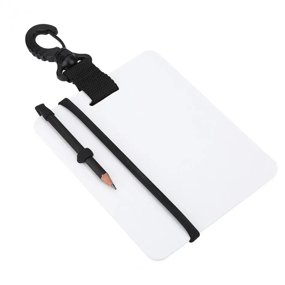 Грифельная доска для подводного дайвинга, для письма, для плавания, Wordpad gear Board с зажимами для карандашей, веревка, анти-потеря, инструменты для заметок на открытом воздухе