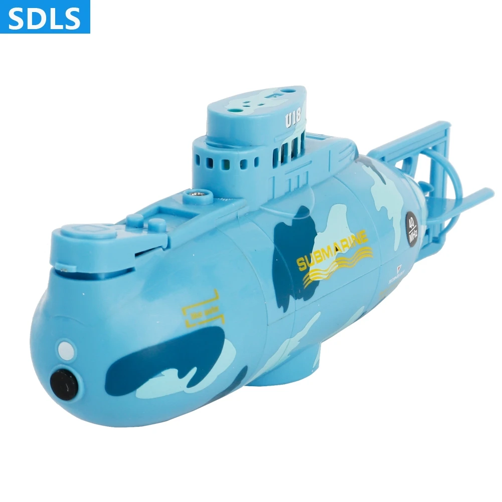 Min RC лодки моделирование скорость лодка электрический RC игрушки электрическая модель подводной лодки корабль с светодиодный свет дети игрушки подарки