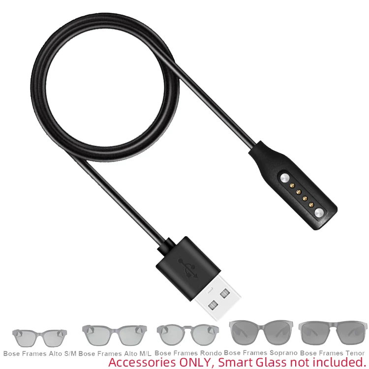 

Smart Glasses Charger Adapter Charging Cable Cord Wire for Bose Frames Alto S M L Rondo Soprano Tenor Magnetic Portable Adapter