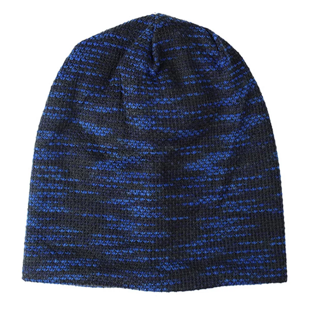 Autumn and Winter Men Women Knit Hat Winter Warm Wool Caps Outdoor Plus Velvet Earmuffs Headgear Cap Women Hats#4