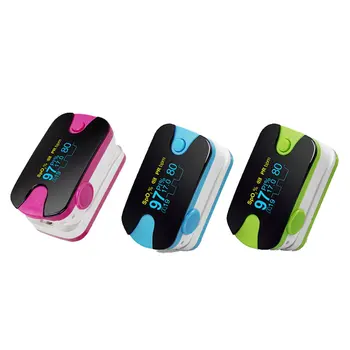 

Pulse oximeter Plastic LED screen display Pinch finger Blood oxygen saturation Heart rate monitoring meter 1pcs
