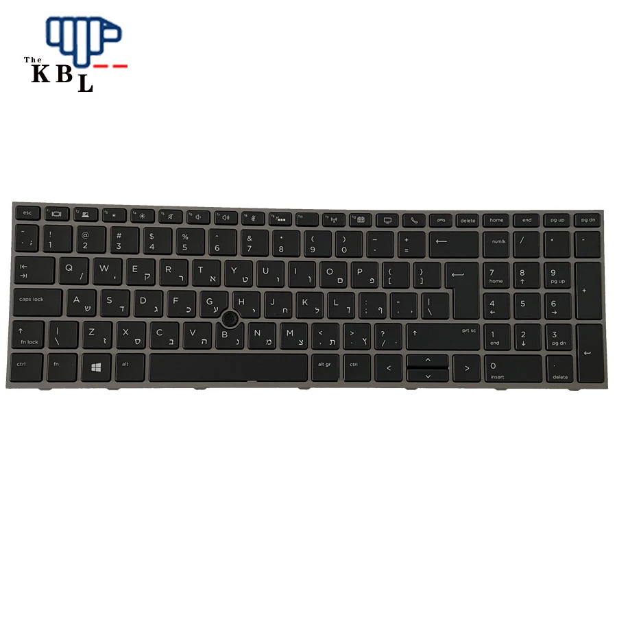New Hebrew Language For Hp Zbook 15 G5 17 G5 Black Backlight Laptop