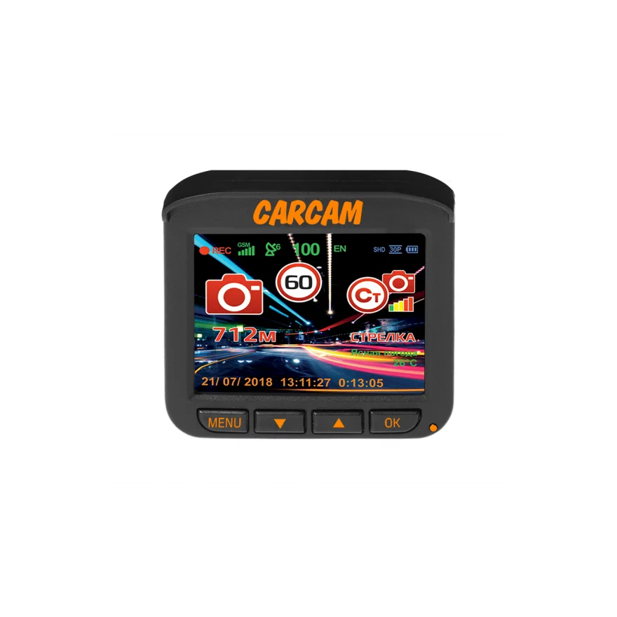 Автомобильный видеорегистратор с радар-детектором 3 в 1 CARCAM COMBO 5 Lite