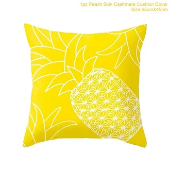 

Home Textile Ins Style Pillow Bolster Geometric Print Yellow Soft Bedroom Seat Chair Sofa Car Square