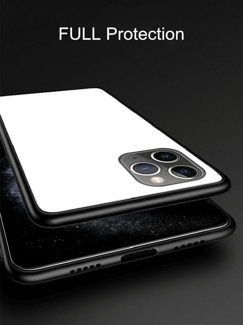 Для apple iphone 11 pro max чехол msvii роскошный Силикон+ Закаленное стекло Защитная задняя крышка coque для ipone11pro max чехол для телефона