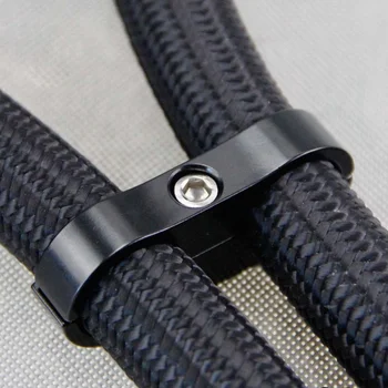 

1Pcs Universal AN4 AN6 AN8 AN10 AN12 Billet Oil Fuel Water Hose Tube Seprator Divider Clamp aluminum line separator Accessories