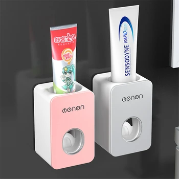 

Automatic Toothpaste Squeezer Set Wall-mounted Punch-free Toothpaste Holder Toilet Rack Toothpaste Squeezer Bathroom Accessories