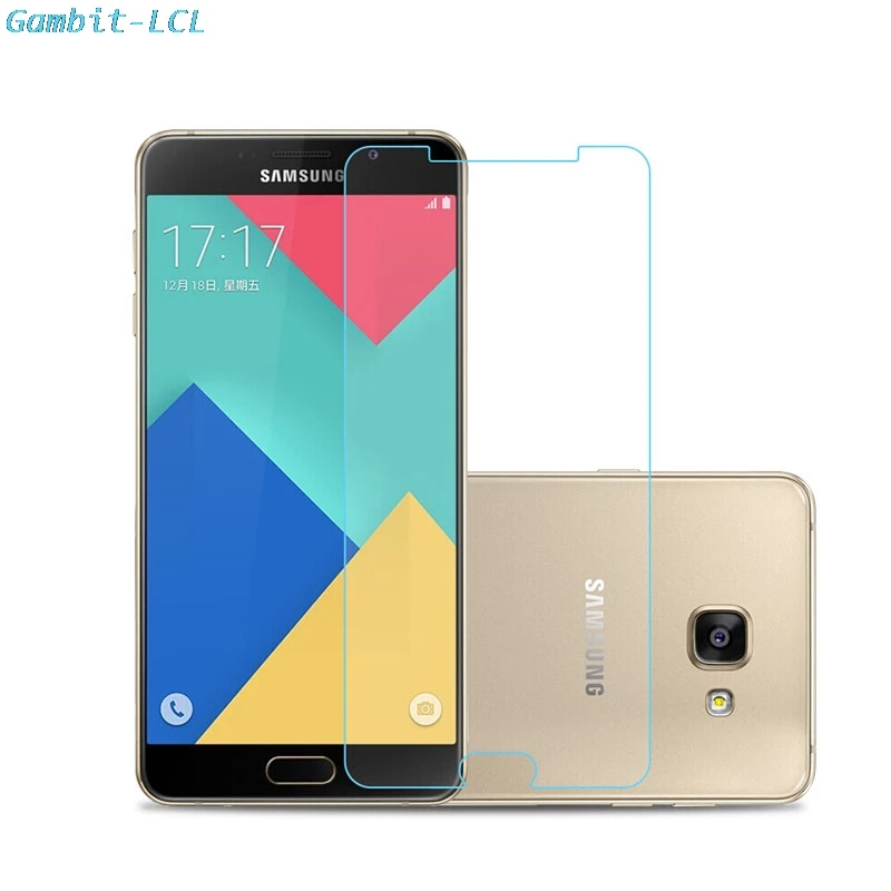 Защитное стекло 9H закаленное для Samsung Galaxy A5 2016 A510 A5100 SM A510F|Защитные стёкла и