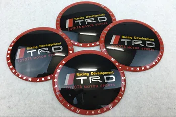 

4pcs 65mm Car Accessories car tire wheel center sticker car badge hubcaps For Toyota Corolla rav4 Camry Yaris