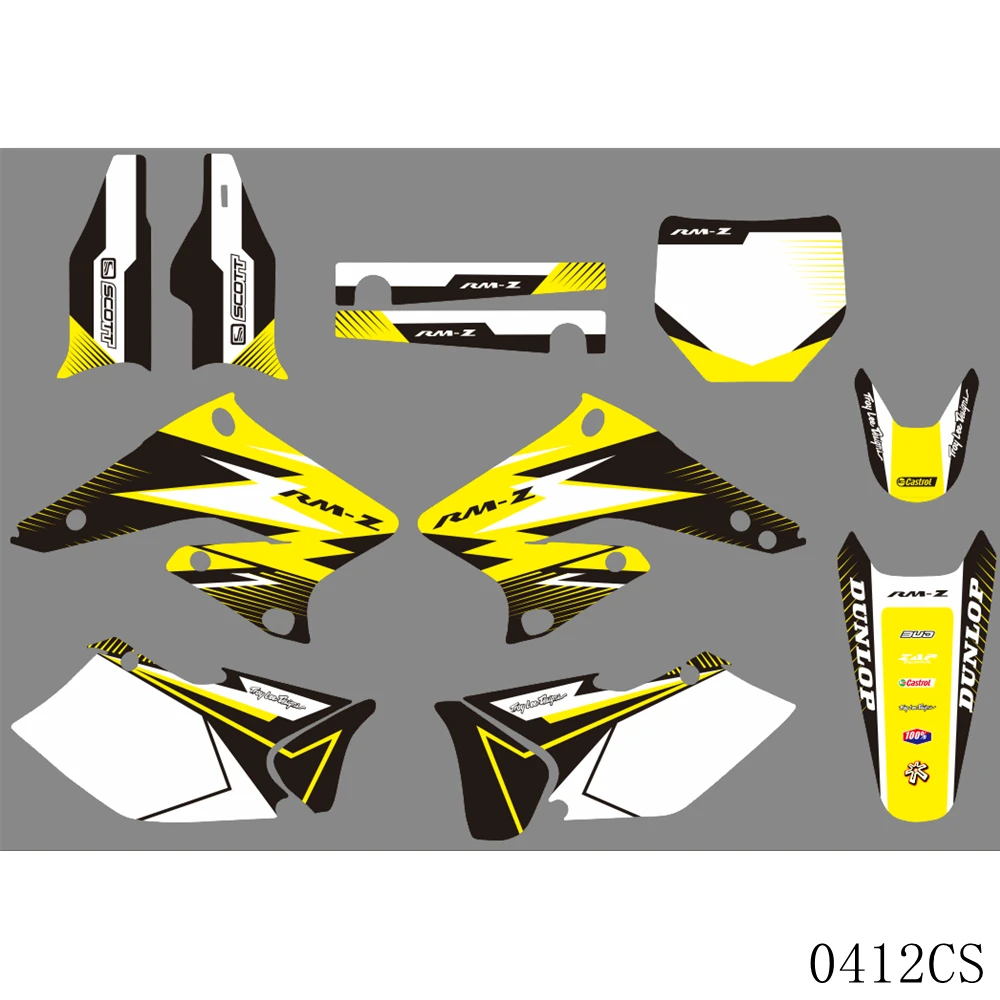 Наклейки для SUZUKI RMZ250 RM 250Z 2004 2005 2006 | Автомобили и мотоциклы