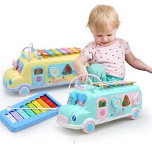 Детская игрушка Октава для малышей, пианино для детей 8 месяцев, музыкальная игрушка с бусинами, обучающий инструмент для детей 1-2-3 лет