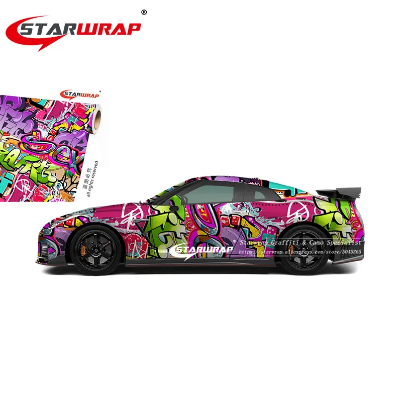 Starwrap стикер с рисунком из мультфильма белый черный снег камуфляж виниловая наклейка с воздушными пузырьками белоснежный камуфляж виниловая пленка