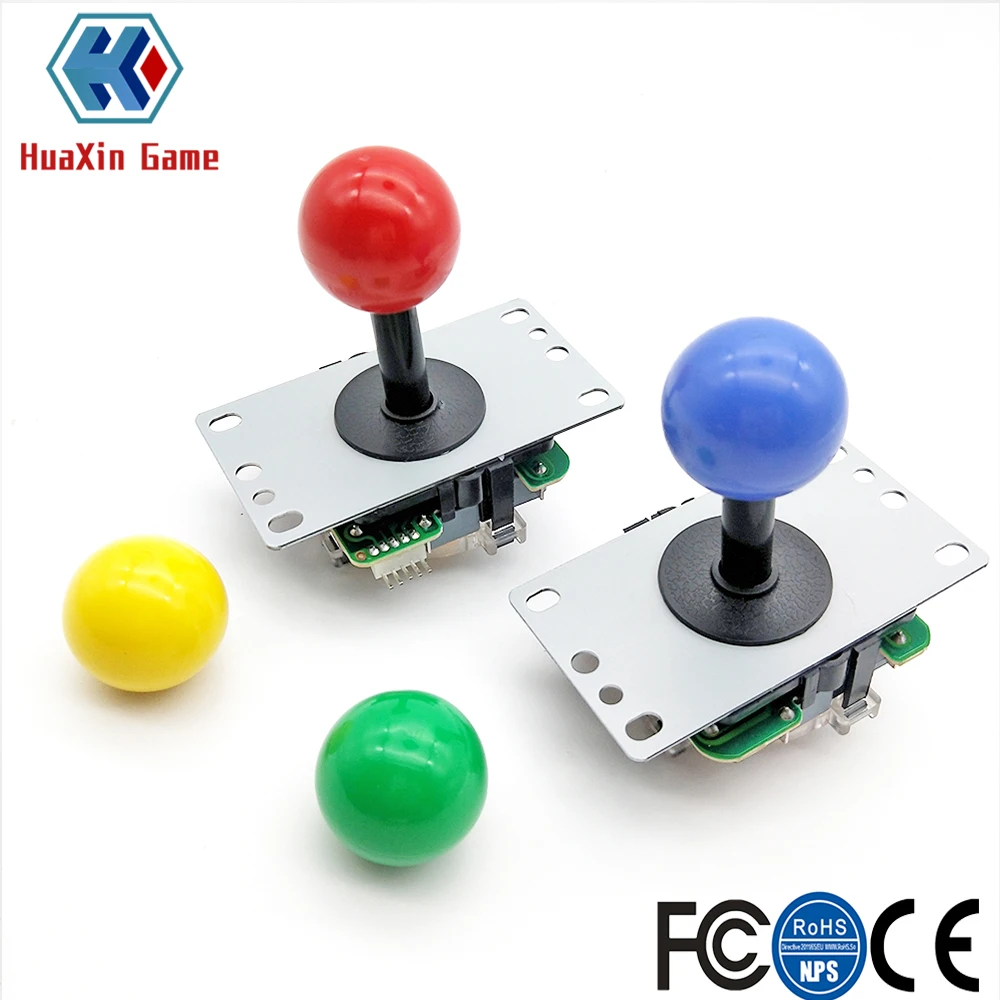 2 шт. разноцветный игровой джойстик Sanwa 5 контактов|Игры с монетами| |