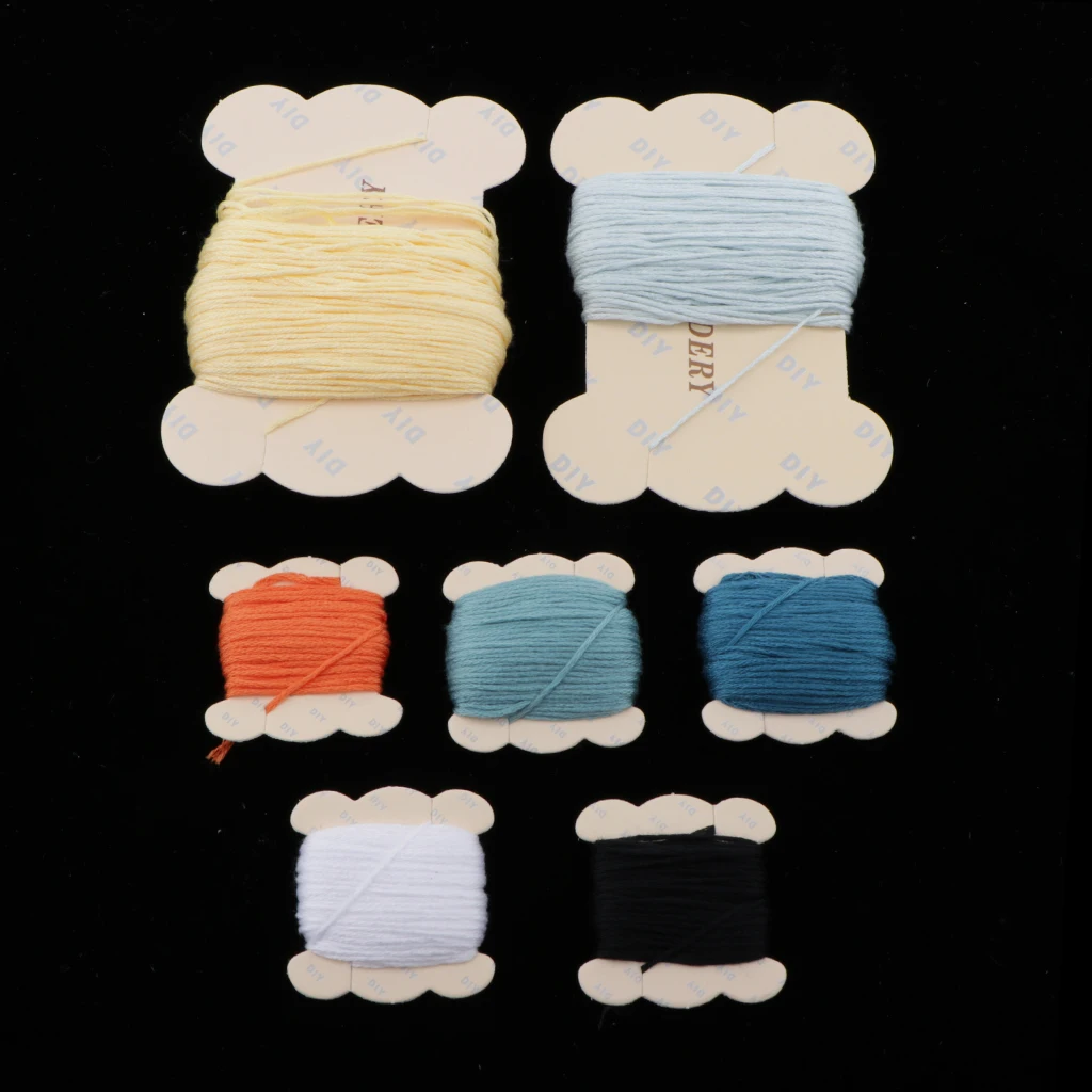 1 Set Cartoon Animal Punch Needle Embroidery Kits Punch Needle Pen Soft Yarn for Beginner Cross Stitch Kit