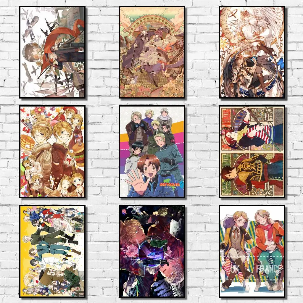 39 дизайнов аниме Hetalia плакат из белой бумаги художественная картина домашняя