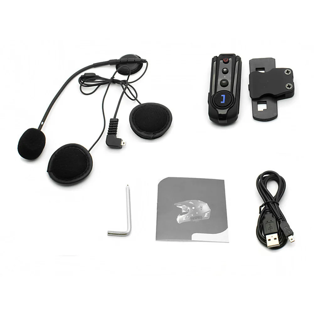 

Useful FM Radio For Motorcycle Head Mounted Noise Reduction Helmet Bluetooth Portable Headset Easy Install Waterproof Universal