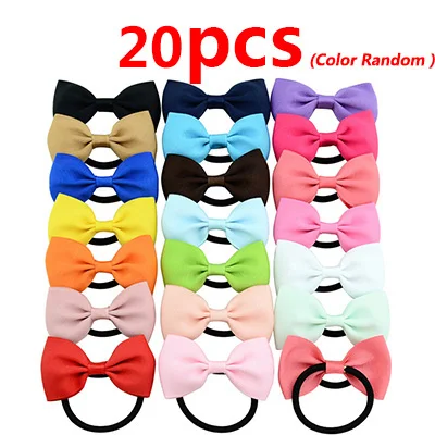 20pcs Style 1 10/20 предметов; милые принты; зимние детские носки для волос для девочек; мини-юбка для девочек; Головные уборы повязка на голову Дети волос Канаты зажимы для девочек HairAccessories дети резинки для волос - Цвет: 20pcs Style 1