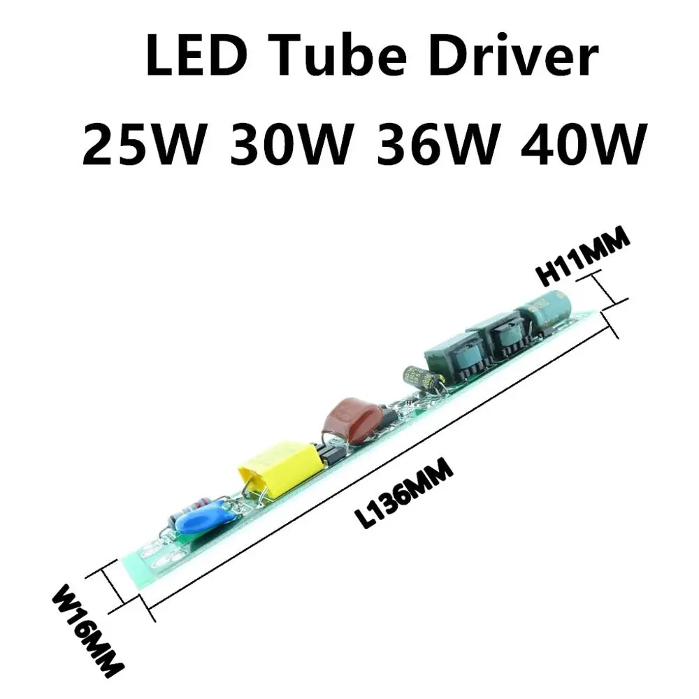 28W 30W 34 Вт 36 Светодиодный драйвер трубки 300mA 320mA 350mA 380mA 400mA 420mA 450mA Питание 110V 220V T5 T8 T10
