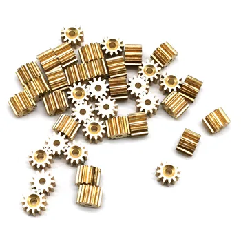

Wholesale Link 122A 0.5M Brass Metal Gear 12 Teeth Hole 2MM ( 1.97MM ) Motor Parts Machine Pinion 1000pcs/lot