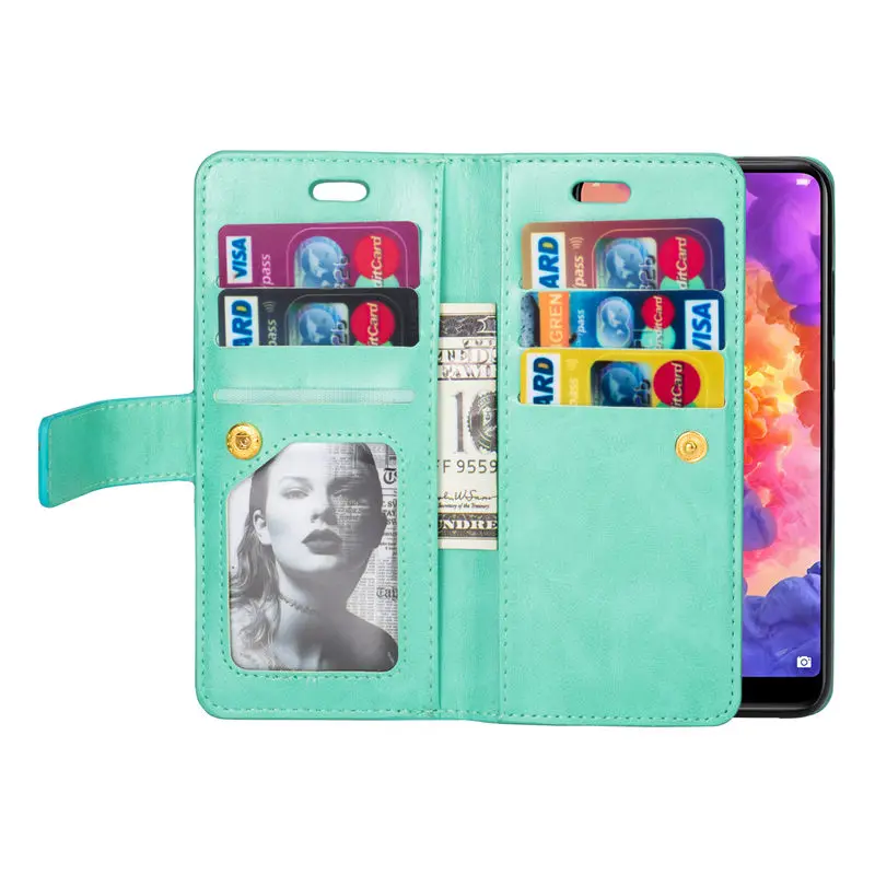 Чехол-книжка с бумажником для huawei P30 P20 mate 20 10 9 Lite Pro P8 Lite Y6 Y7 Honor 8A кожаный чехол с отделениями для карт