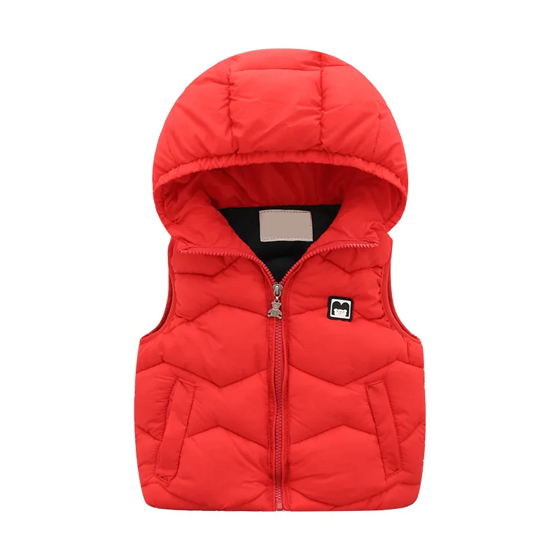 Новинка года, зимняя детская одежда Детский теплый пуховик с хлопковой подкладкой для мальчиков, длинное пальто для маленьких мальчиков - Цвет: Красный